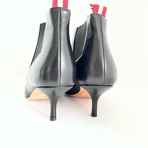 BALLY SWITZERLAND ALANNA 55 BLACK CALF LEATHER ANKLE BOOTIES SZ 39 - Picture 6 of 16